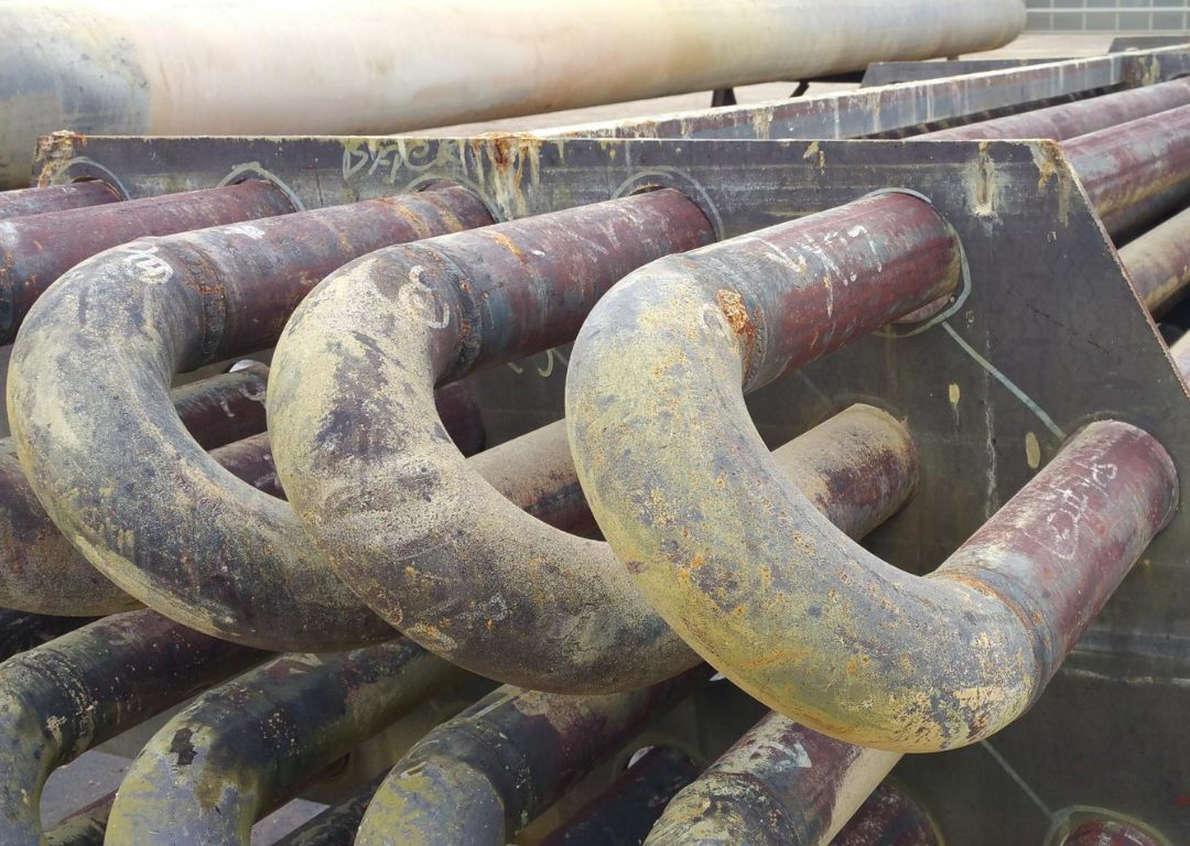 Line heater coil in service